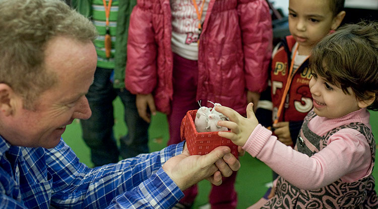 Kevin Graal at an early years event