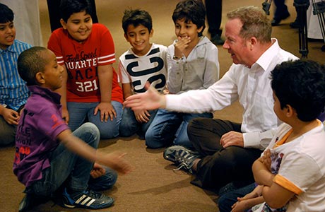 Kevin Graal storytelling with British Council