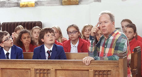 Kevin Graal storytelling at Norwich School