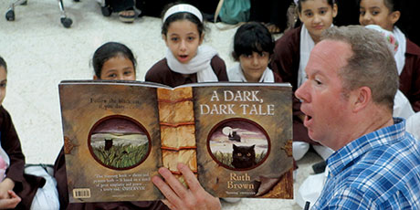 Kkevin Graal storytelling with the British Council